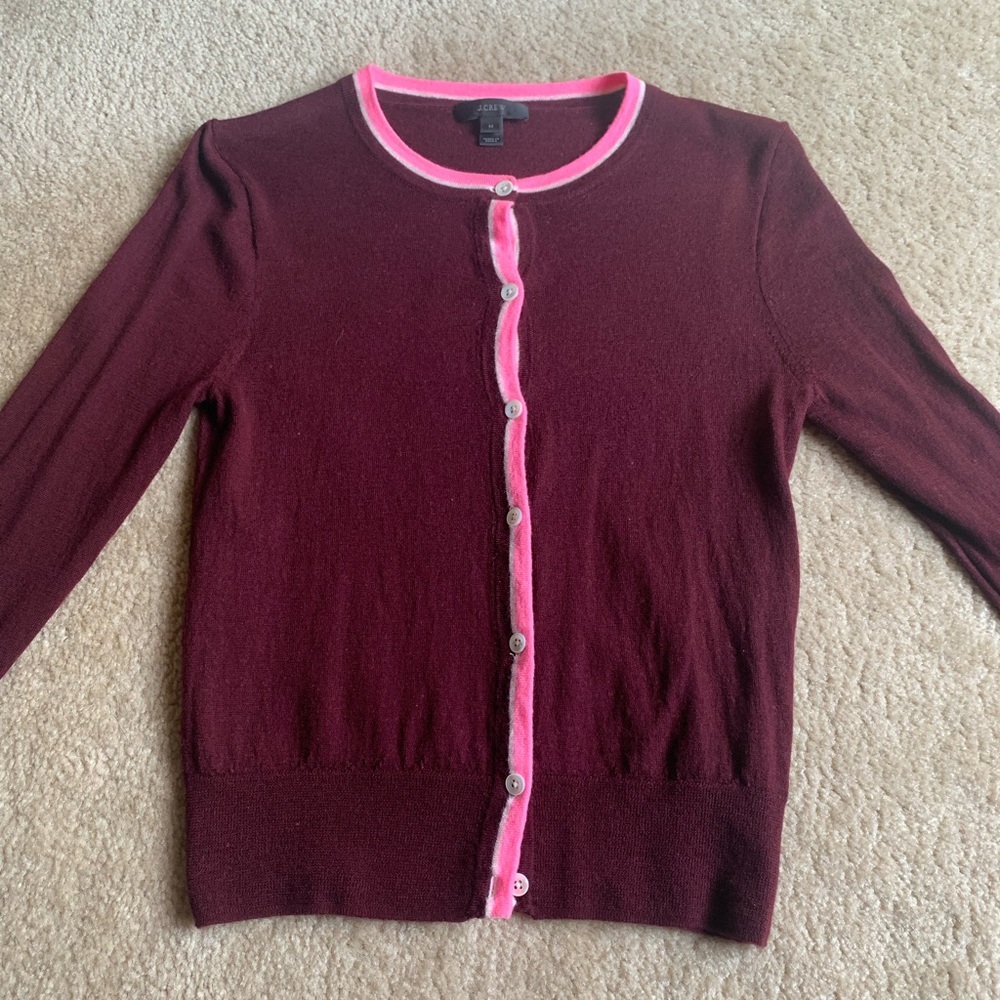 J. Crew Cardigan size M fits like XS.Great condition.